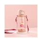 Пляшка для води Casno 690 мл KXN-1219 Рожева Свинка з соломинкою (KXN-1219_Pink) - зменшене зображення 2