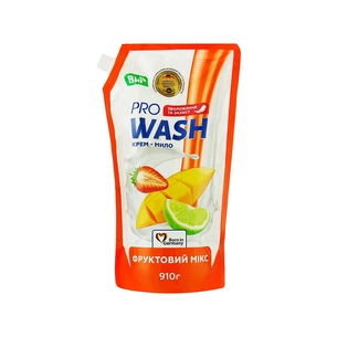 Рідке мило Pro Wash Фруктовий мікс дой-пак 910 г (4262396140173) зображення 1