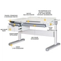 Парта Mealux Milton Electro lite Grey (BD-730 WG lite) - зменшене зображення 2