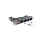 Силовий блок 10" 1U, 4xSchuko, кабель 1.8м, вилка Schuko, алюм. корпус Eserver (WT-2316A) - уменьшенное изображение 2