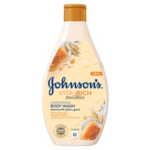 Гель для душу Johnson's Vita-Rich Доглядальний з йогуртом, вівсом і медом 250 мл (3574661509211/3574661385631) зображення 1