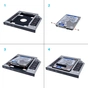 Фрейм-перехідник Grand-X HDD 2,5'' SATA2/SATA3 Slim 9,5mm (HDC-24С) - зменшене зображення 4