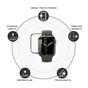 Скло захисне Drobak Apple Watch Series 10 42mm Black Frame A+ (323233) - зменшене зображення 4