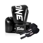 Боксерські рукавички Fairtex BGV1-ONE (натуральна шкіра) Black 14 унцій (бинти в комплекті) (BGV1-ONE_14oz_Black) - зменшене зображення 1