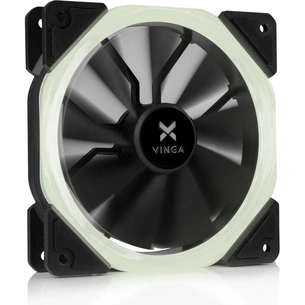 Кулер до корпусу Vinga LED fan-01 white зображення 1
