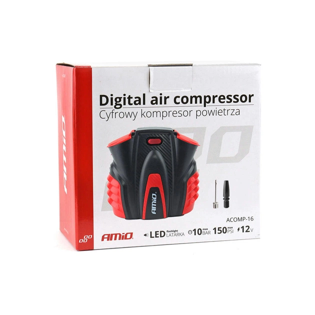 Автомобільний компресор AMiO LED 12V ACOMP-16 (02641) - picture 8