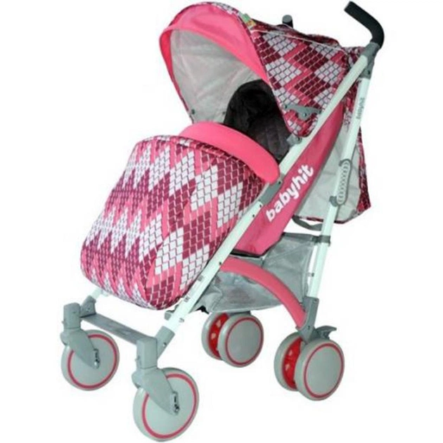Коляска BabyHit Rainbow D200 Cubic Pink (15089) - зображення 1