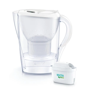 Фільтр-глечик Brita Marella Memo MXPro 2.4л (1.4л води) з фільтр-картриджем 3шт, білий (1052791) изображение 1