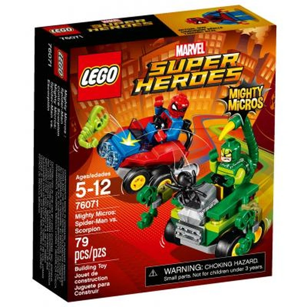 Конструктор LEGO Super Heroes Mighty Micros Людина-павук проти Скорпіона (76071) - изображение 1