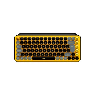 Клавіатура Logitech POP Keys Wireless Mechanical Keyboard Blast Yellow (920-010716) зображення 1