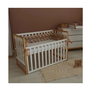 Ліжечко Angelo Люкс-12 біло-мокко (12018) зображення 1