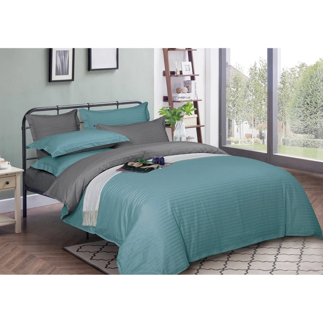 Пододеяльник MirSon Satin Stripe 30-0015 + 30-0011 Skylly 143х210 см (2200005261217) - изображение 1
