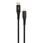 Дата кабель USB-C to Lightning 1.0m 3A 18W nylon braided black Vinga (VCPTCL3ANBK) - уменьшенное изображение 1