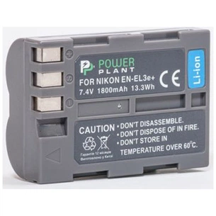 Акумулятор до фото/відео PowerPlant Nikon EN-EL3e (DV00DV1159) зображення 1