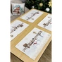 Серветка на стіл Прованс гобеленова з велюром Святковий дім 30х50 см (4823093450356) - зменшене зображення 3