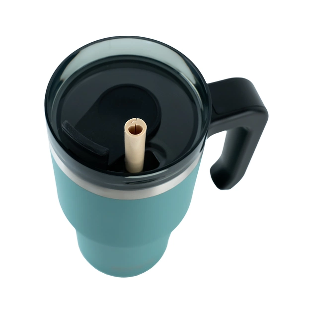 Термокружка Kite з ручкою 600 мл зелена (K24-1207-3) - зображення 4