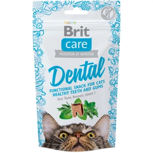 Ласощі для котів Brit Care Dental з індичкою 50 г (8595602521371) зображення 1
