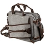 Сумка Vintage Трансформер текстильна велика Сіра (20151) - зменшене зображення 5