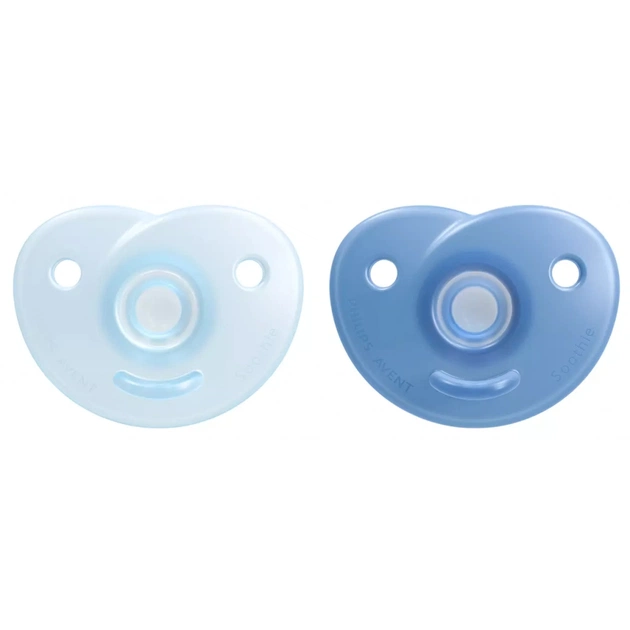Пустушка Philips AVENT Soothie для хлопчиків 0-6 міс 2 шт (SCF099/21) - изображение 1