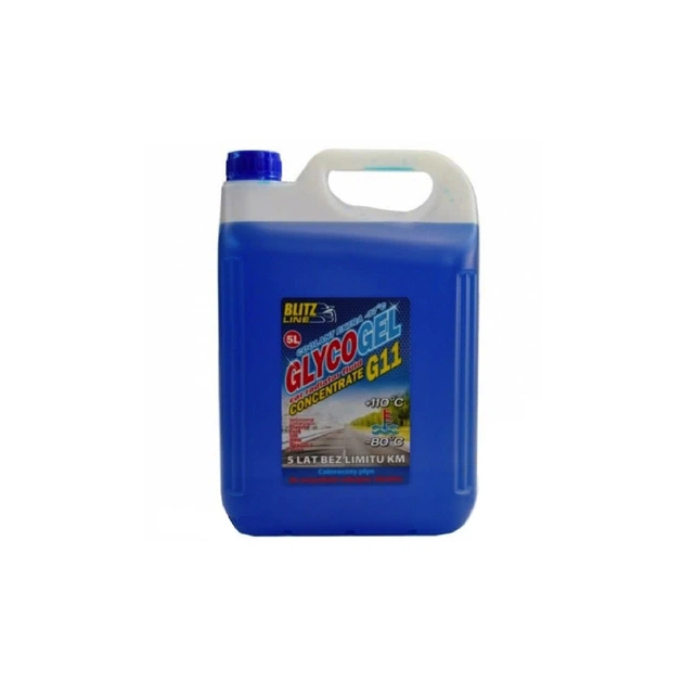 Антифриз Blitz Line концентрат Glycogel G11 -80C син, 5л (5,8кг.) (26159) - изображение 1