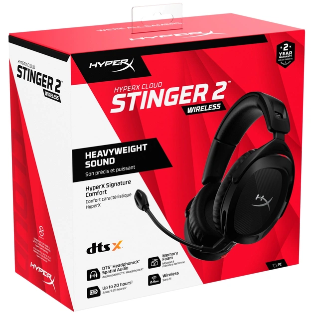 Навушники HyperX Cloud Stinger 2 Wireless Black (676A2AA) - зображення 8