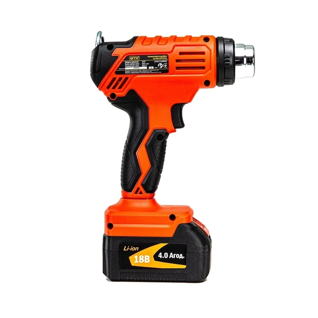 Будівельний фен GTM HGC18/550, 18V, 350/550С, 160/200л/хв, 4Ah (HGC18/550_KIT) - picture 4