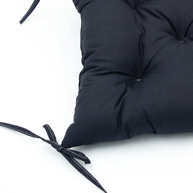 Подушка на стілець MirSon Ranforce Elite 16-9000 Black Stone 40х40 см (2200006185291) - picture 3