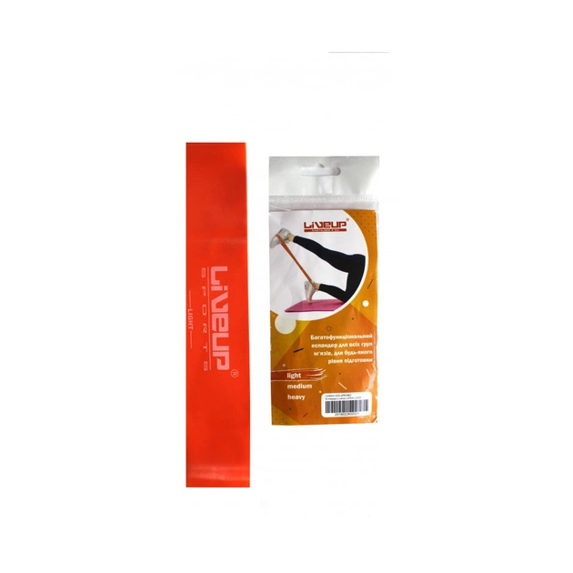 Еспандер LiveUp Latex Loop-Light гумка помаранчевий LS3650-500Lo (6951376105568) - picture 1