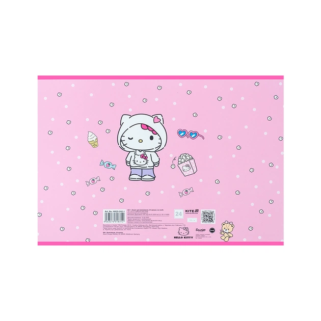 Альбом для малювання Kite Hello Kitty, 24 аркуша (HK25-242-1) - зображення 8