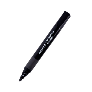 Маркер Axent Permanent Comfort Grip 2542-A, 2 мм круглий чорний (2542-01-A) зображення 1