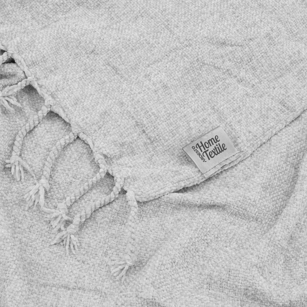 Плед Ardesto Chenille 140х190см, 100% поліестер, сірий світлий (ART0201CH) - picture 4