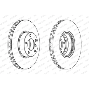 Гальмівний диск FERODO DDF1202 зображення 1