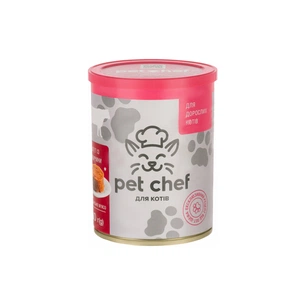 Паштет для котів Pet Chef з яловичиною 360 г (4820255190419) зображення 1