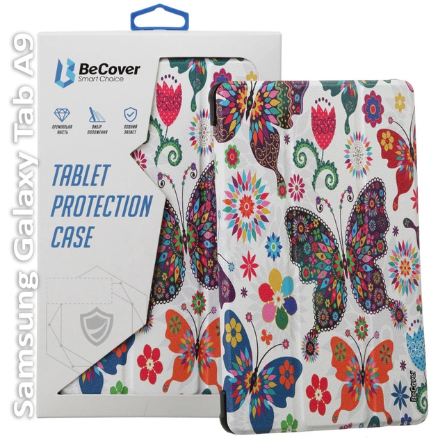 Чехол для планшета BeCover Smart Case Samsung Tab A9 SM-X115 8.7" Butterfly (709912) - изображение 1