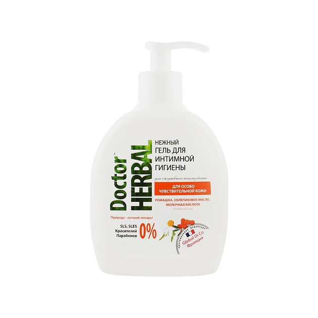 Гель для інтимної гігієни Doctor Herbal Ромашка і обліпихова олія 300 мл (4820091144003) - изображение 1