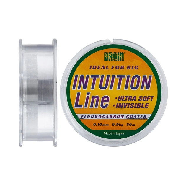 Волосінь Brain Intuition 50m 0,10 mm #0,35 0,9 kg 1,9 lb ц.: clear (1858.70.12) - изображение 1