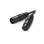 Кабель мультимедійний XLR M to XLR F 3.0m AV130 black UGREEN (20711) - зменшене зображення 2