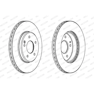 Гальмівний диск FERODO DDF588C зображення 1