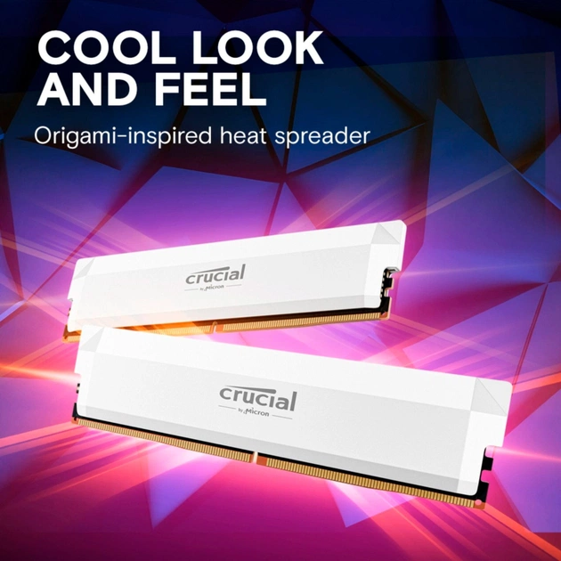 Модуль пам'яті для комп'ютера DDR5 16GB 6400 MHz Pro Overclocking White Micron (CP16G64C38U5W) - picture 8