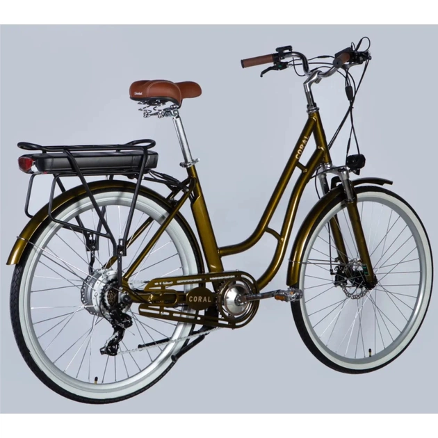 Електровелосипед Dorozhnik 28" eCORAL DD FR рама-19" 48B 17.5А*г 500Вт 2026 бронзовий (ELB-D-28-119) - picture 3