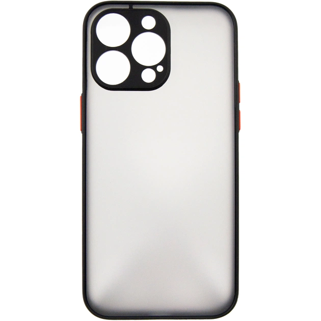 Чохол до мобільного телефона Dengos Matte iPhone 15 Pro Max (black) (DG-TPU-MATT-133) - зображення 1