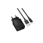 Зарядний пристрій BOROFONE BAS71A USB + cable USB to USB-C 2.1A black (6941991122613) - зменшене зображення 1