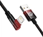 Кабель Baseus MVP 2 USB - Lightning (M/M), 2.4A, 1 м Black/Red (CAVP000020) - уменьшенное изображение 2