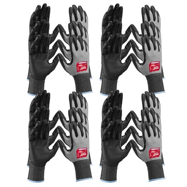 Защитные перчатки Milwaukee захисні Hi-Dex 2/B, 9/L, 12 пар (4932480508) - изображение 1
