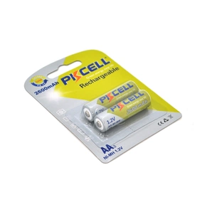 Акумулятор AA R6 2600mAh 1.2V NiMH Rechargeable Battery, 2шт/бл PkCell (PC/AA2600-2B) зображення 1