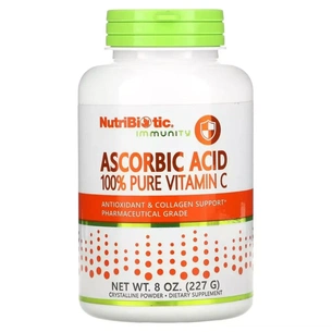 Вітамін NutriBiotic Аскорбінова кислота у порошку, Вітамін C, Ascorbic Acid, 100% Pur (NBC-00200) зображення 1