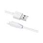 Дата кабель USB 2.0 AM to Lightning 2.0m 2.4A X1 white HOCO (6957531032014) - зменшене зображення 2