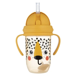 Поильник-непроливайка Canpol babies BabiesBo з трубочкою і обтяжувачем, 270 мл, гепард (56/617_ora) изображение 1