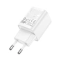 Зарядний пристрій HOCO C149A Charm 1xUSB-C PD30W + 1xUSB QC3.0 White (6942007630337) - зменшене зображення 5