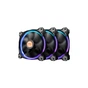 Кулер до корпусу ThermalTake Riing 12 LED RGB 256 Colors Fan (комплект из 3-х) (CL-F042-PL12SW-B) - зменшене зображення 1